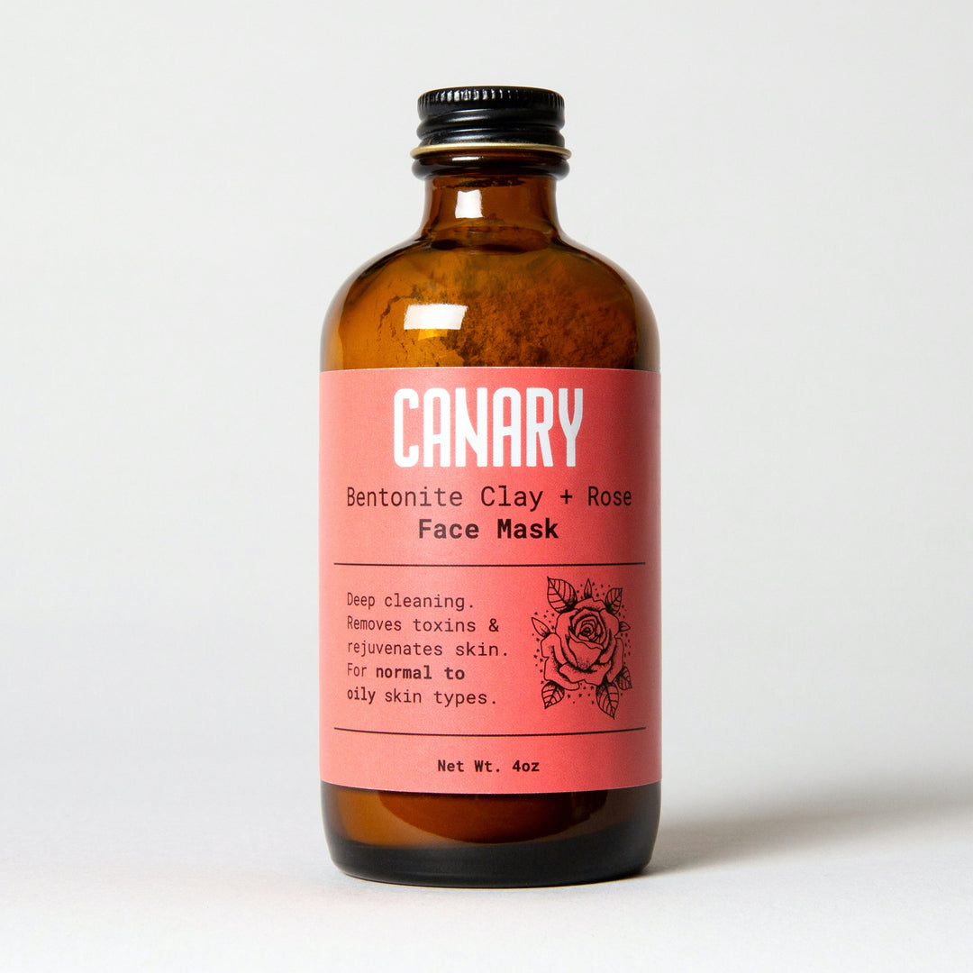 Detoxifying Bentonite Clay &amp; Rose Powder Face Mask