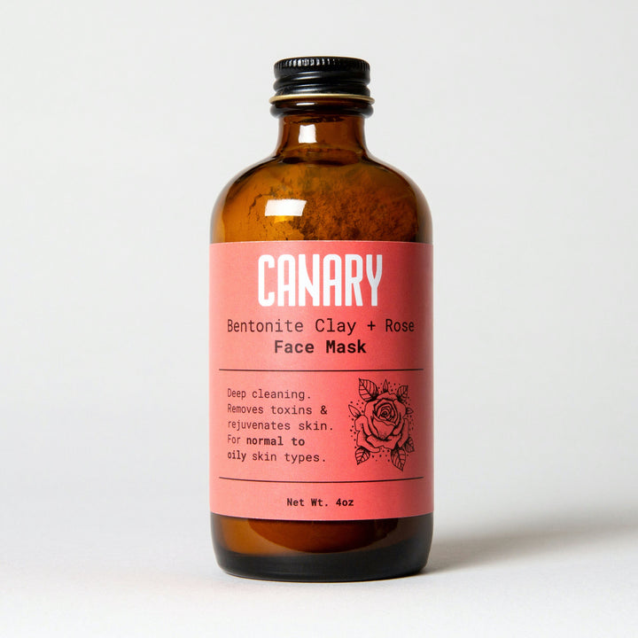 Detoxifying Bentonite Clay &amp; Rose Powder Face Mask