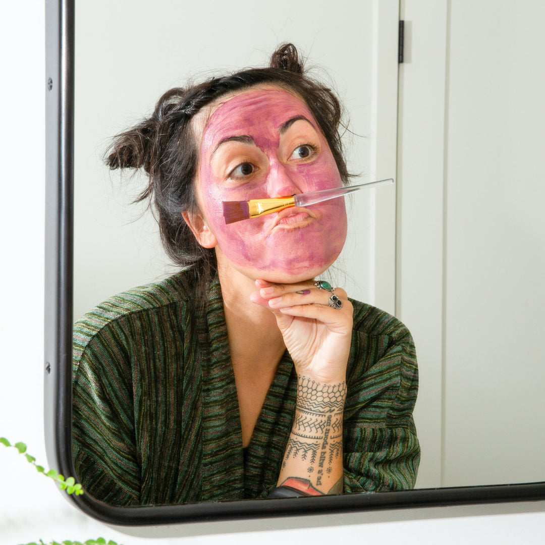 Detoxifying Bentonite Clay &amp; Rose Powder Face Mask