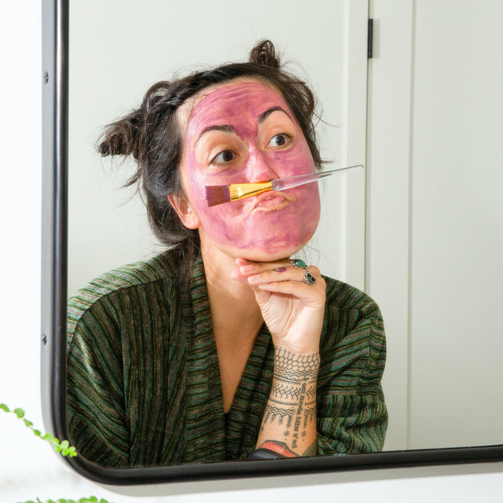 Detoxifying Bentonite Clay &amp; Rose Powder Face Mask