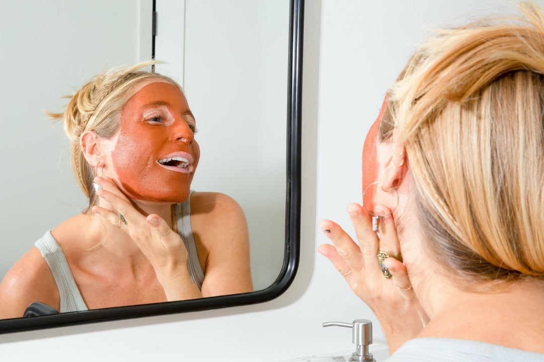 Biodegradable Rhassoul Clay &amp; Rose Face Mask Powder