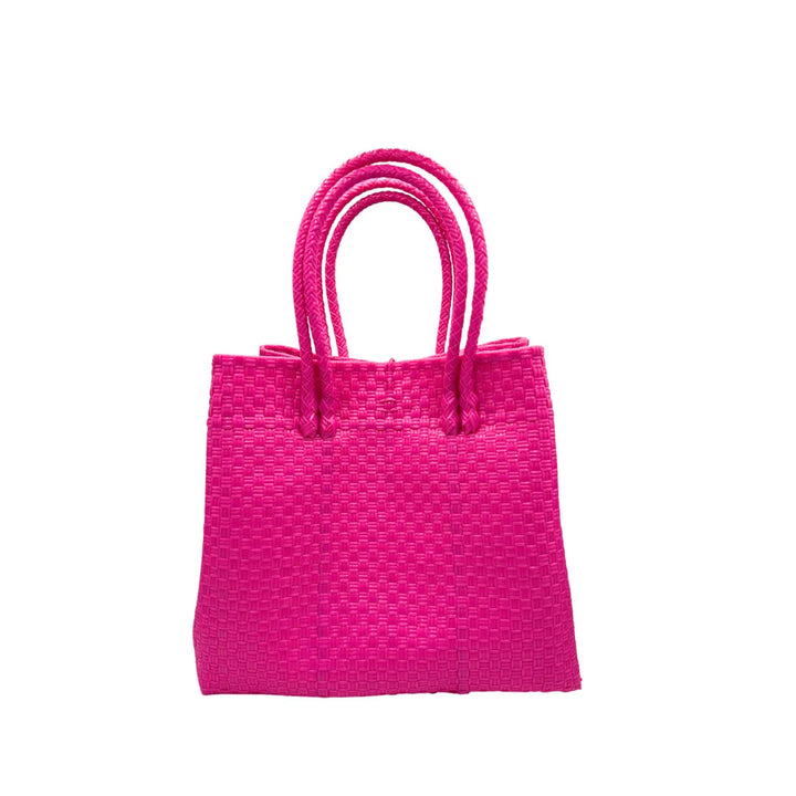 Handwoven Recycled Plastic Maxi Tote, 13.5" x 14"