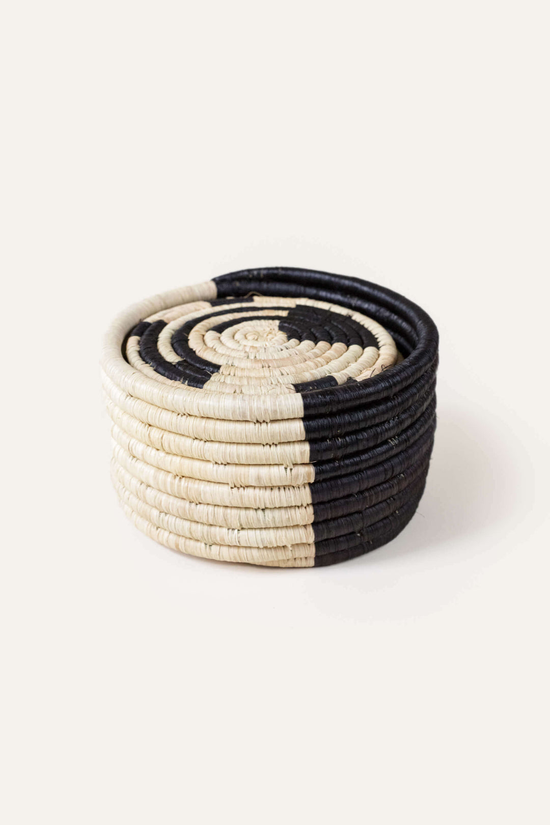Handwoven Raffia Serveware Coasters, 4", 8 Ct.