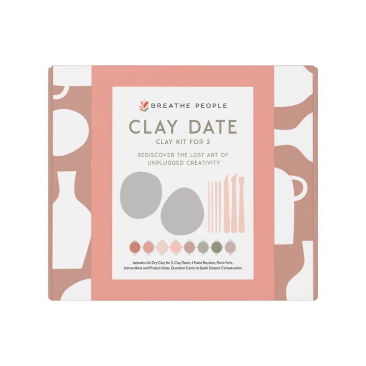 Handcrafted Natural Clay Date Night Kit for Two