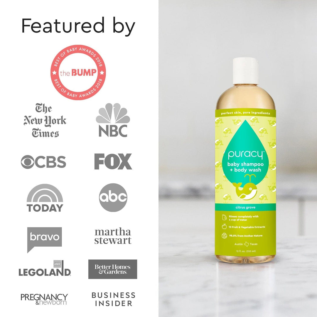 Pure Plant-Based Tear-Free Baby Shampoo &amp; Body Wash