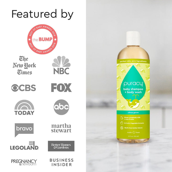 Pure Plant-Based Tear-Free Baby Shampoo &amp; Body Wash