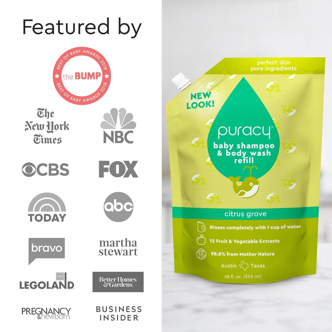 Pure Plant-Based Tear-Free Baby Shampoo &amp; Body Wash