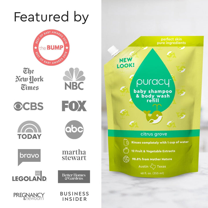 Pure Plant-Based Tear-Free Baby Shampoo &amp; Body Wash