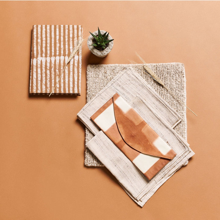 Handcrafted Zero-Waste Cotton Fiber Journal, 6" x 9"