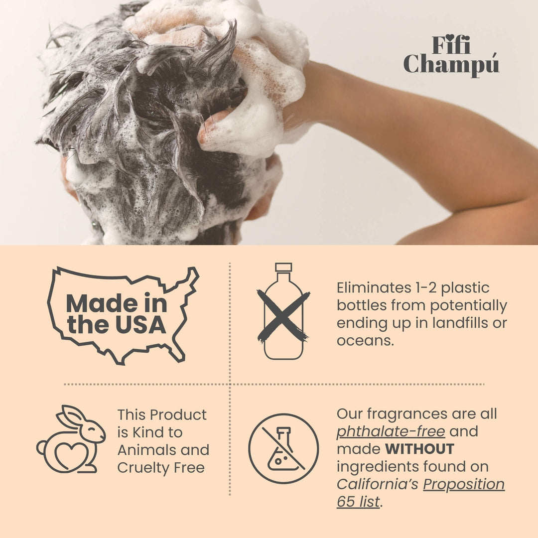 Plastic-Free Protein Shampoo Bar for Fine Hair