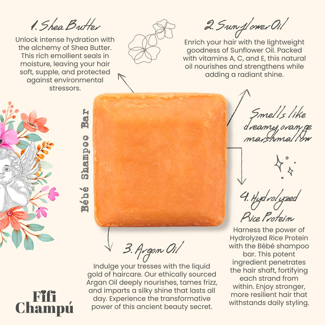 Plastic-Free Protein Shampoo Bar for Fine Hair