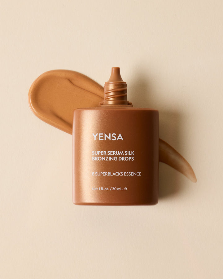 Vegan Silk Bronzing Serum Drops, Buildable Glow
