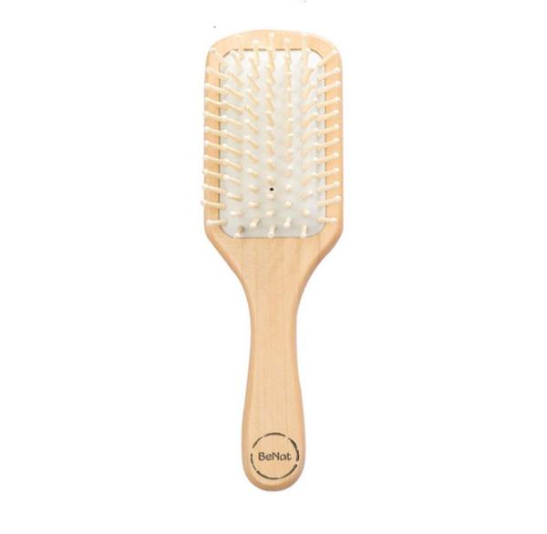 Biodegradable Bamboo Bristle Detangling Hair Brush, 9"