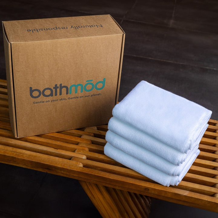 Organic 1000 GSM Turkish Cotton Bath Mats, 4 Ct.