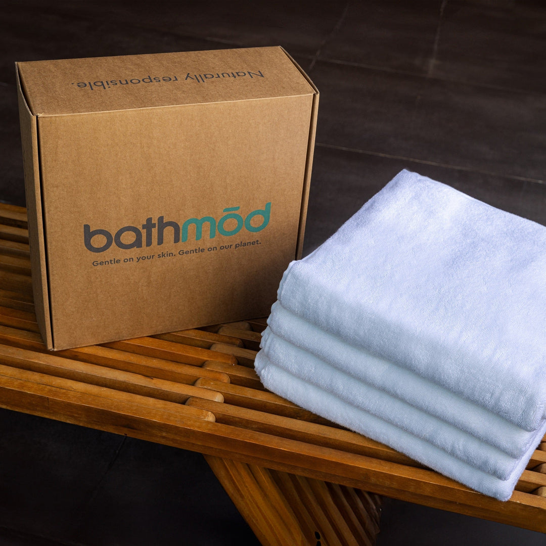 Organic 700 GSM Turkish Cotton Bath Towels, 4 Ct.