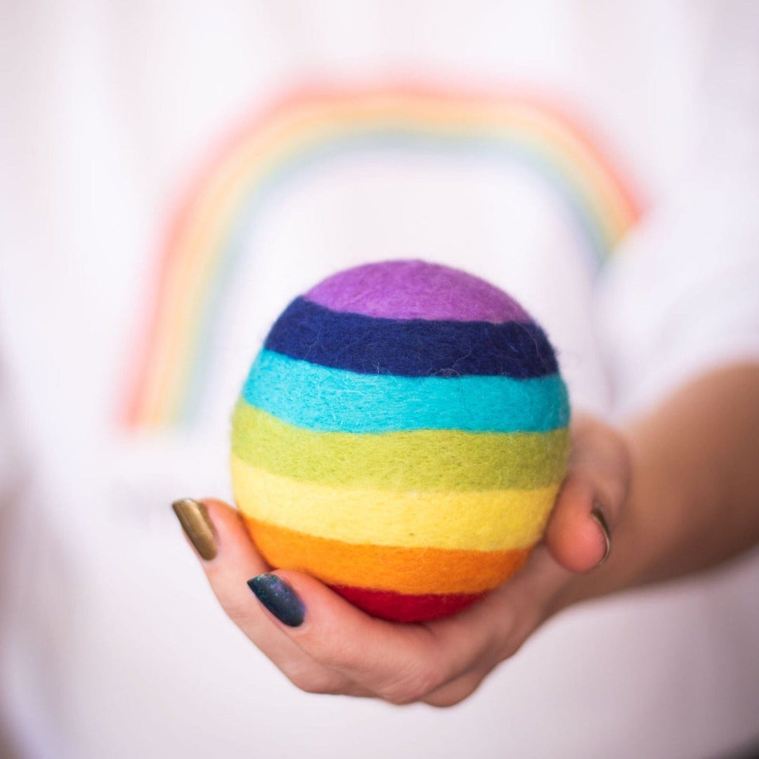 Handcrafted Organic Wool Dryer Balls, Rainbow, 3 Ct.