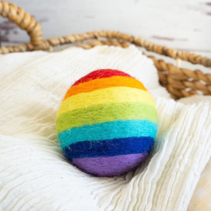 Handcrafted Organic Wool Dryer Balls, Rainbow, 3 Ct.