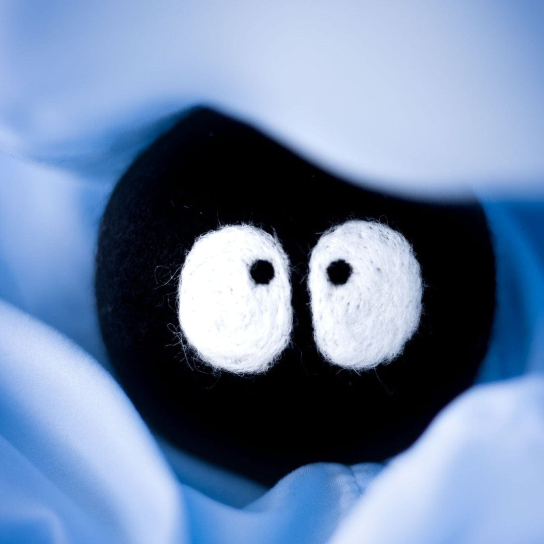 Handcrafted Organic Wool Dryer Balls, Soot Black, 6 Ct.