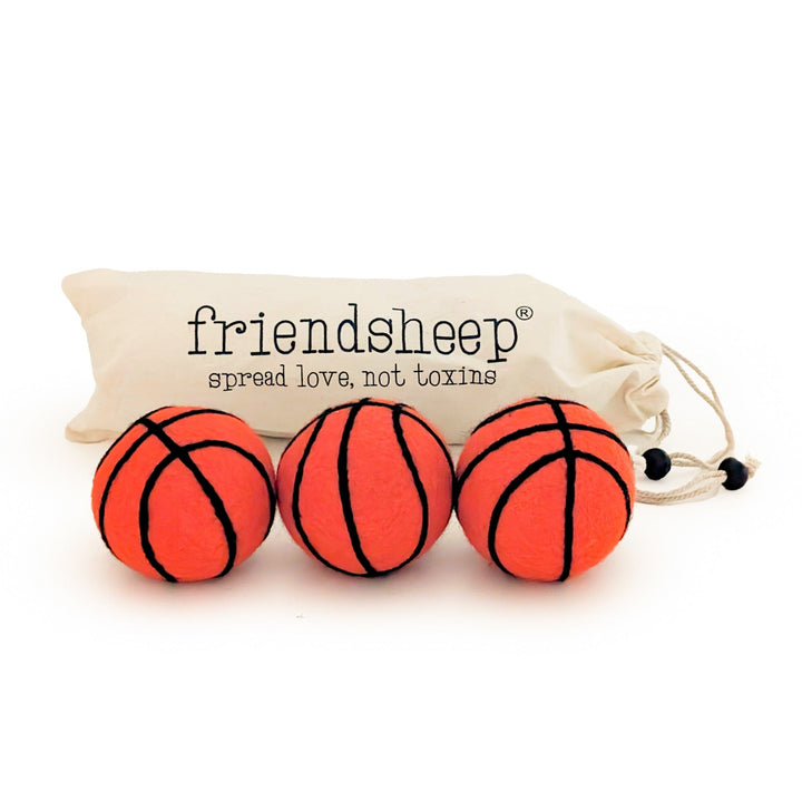 Organic Wool Dryer Balls, Handcrafted Laundry Set, 3 Ct.