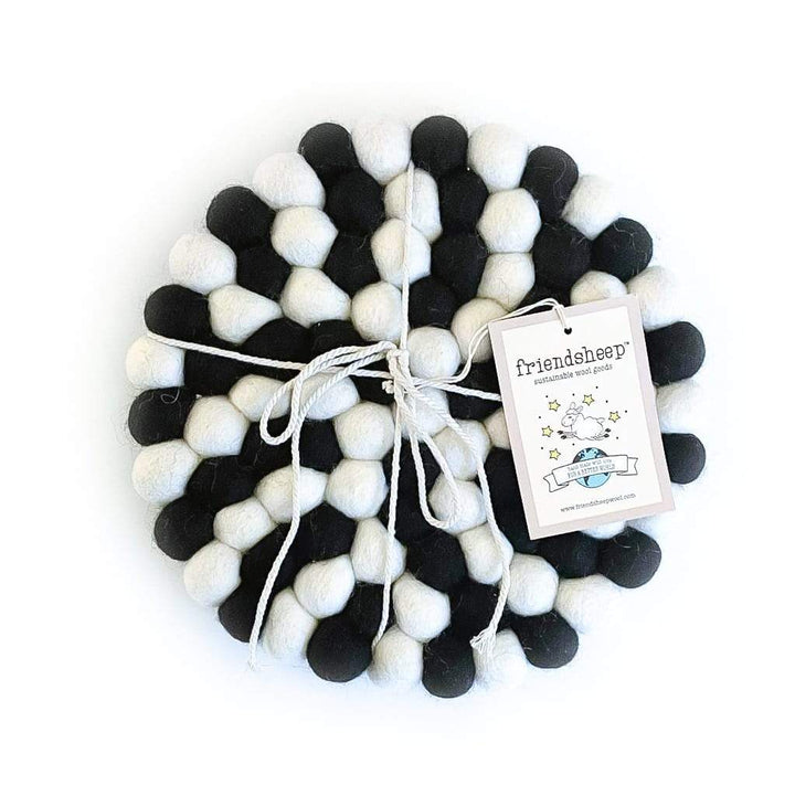 Handcrafted Wool Felt Witch Coasters, 4 Ct.