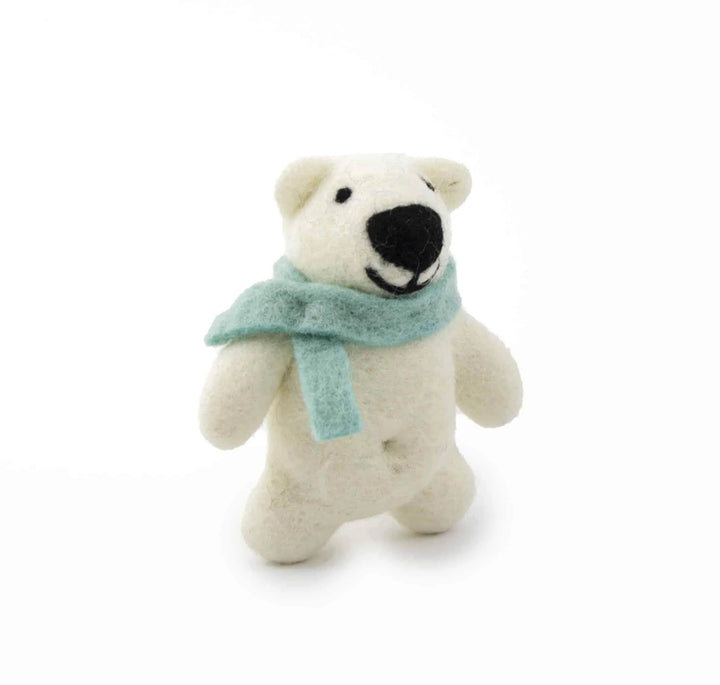 Happy Bears Wool Ornament Set