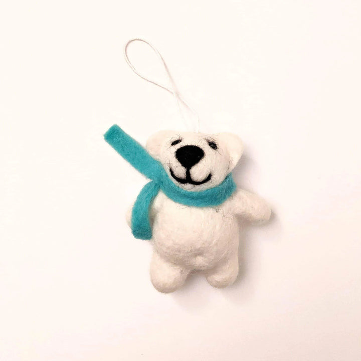 Happy Bears Wool Ornament Set