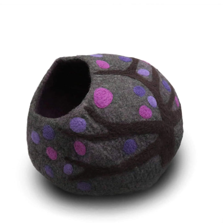 Purple Rain Kitty Cave Bed