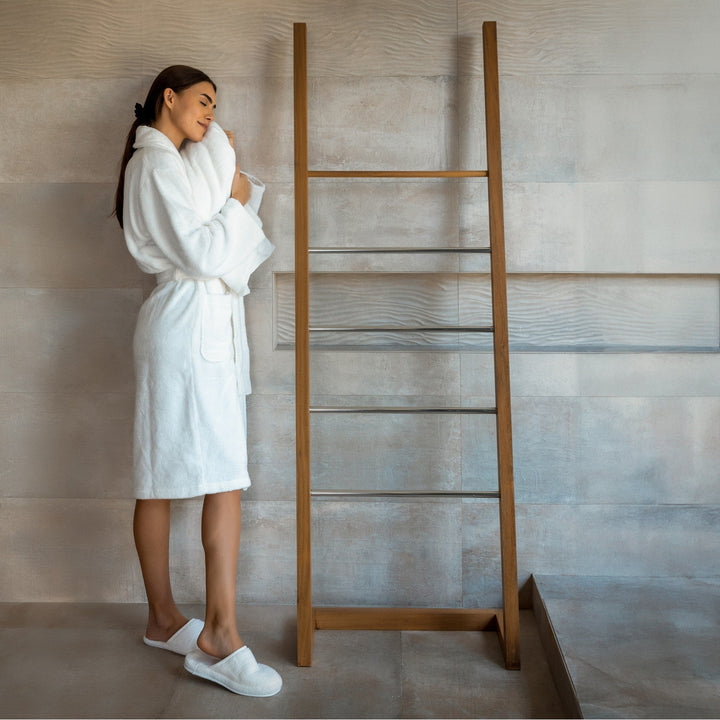 Organic 700 GSM Turkish Cotton Robe &amp; Slipper Set