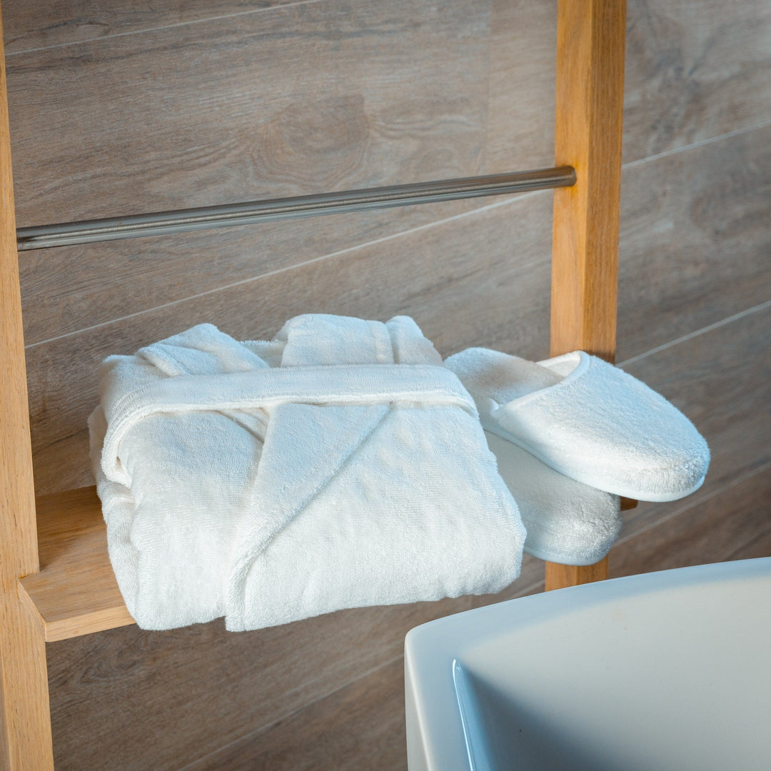Organic 700 GSM Turkish Cotton Robe &amp; Slipper Set