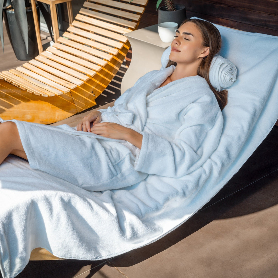 Organic 700 GSM Turkish Cotton Robe &amp; Slipper Set