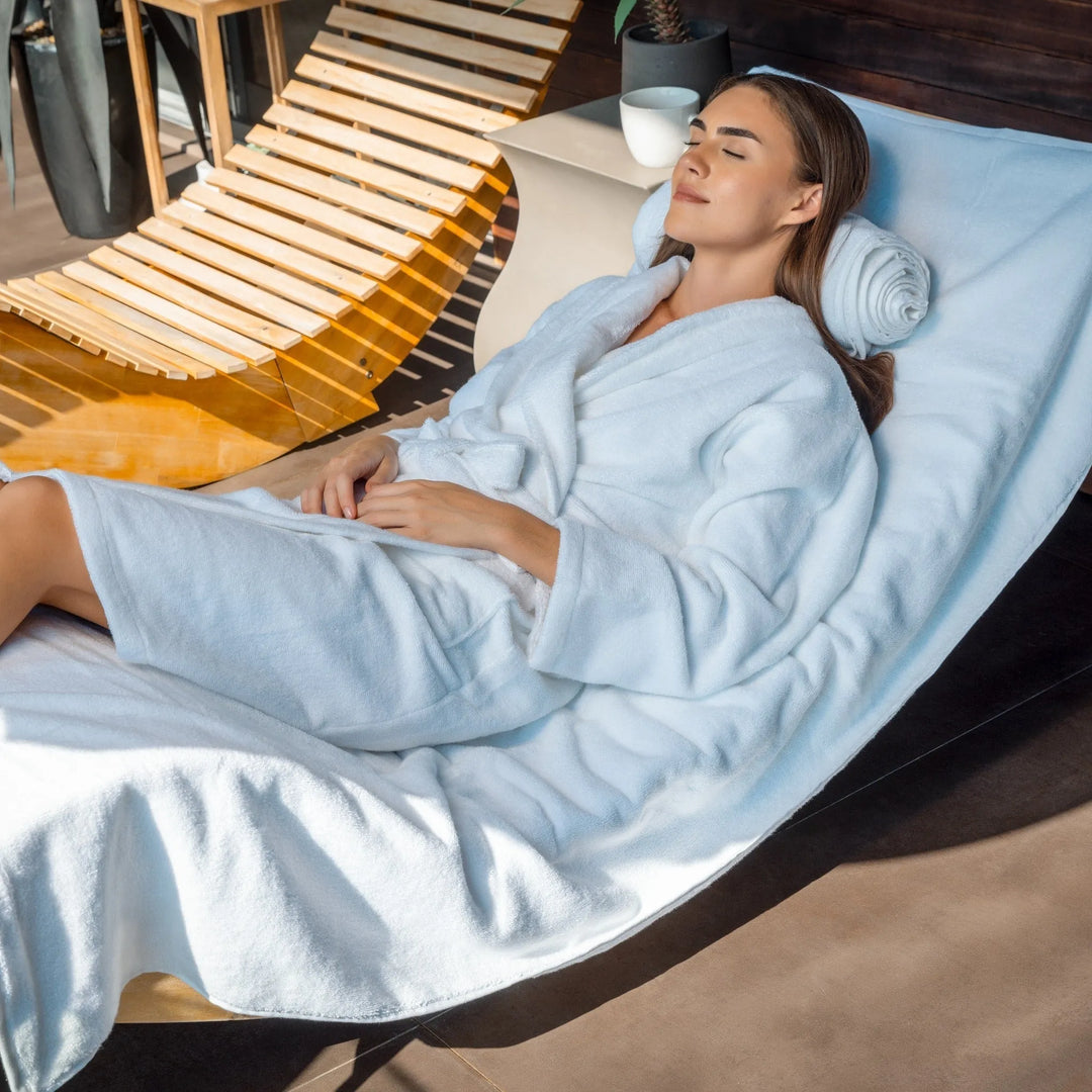 Cotton Robe &amp; Slipper Set