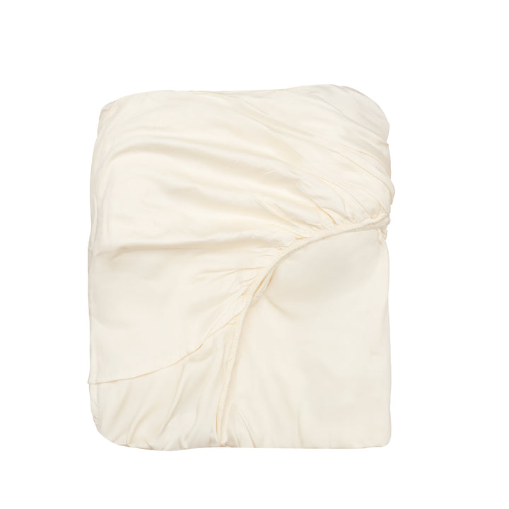 Organic Sateen Fitted Sheet, Breathable Bedding