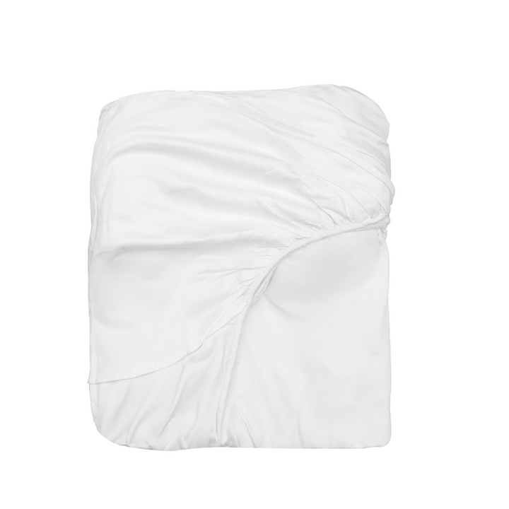 Organic Sateen Fitted Sheet, Breathable Bedding