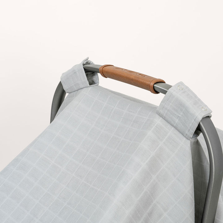 Organic Muslin Baby Car Seat Canopy, 44" x 30"