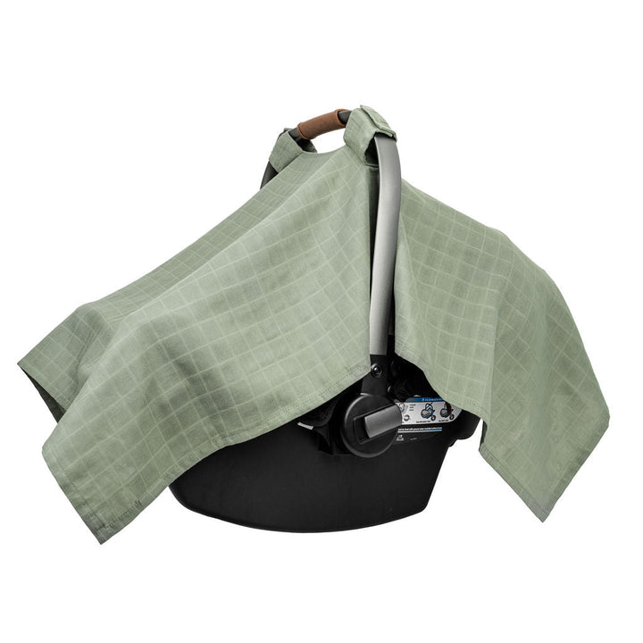 Organic Muslin Baby Car Seat Canopy, 44" x 30"