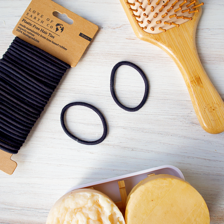 Biodegradable Natural Rubber Hair Ties, 30 Ct.