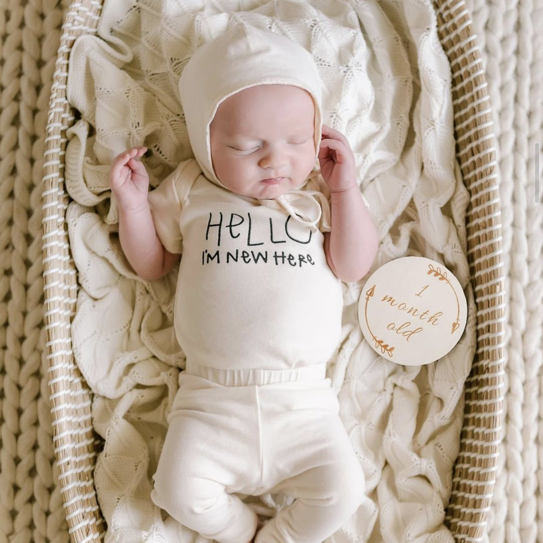Organic Cotton "Hello I&