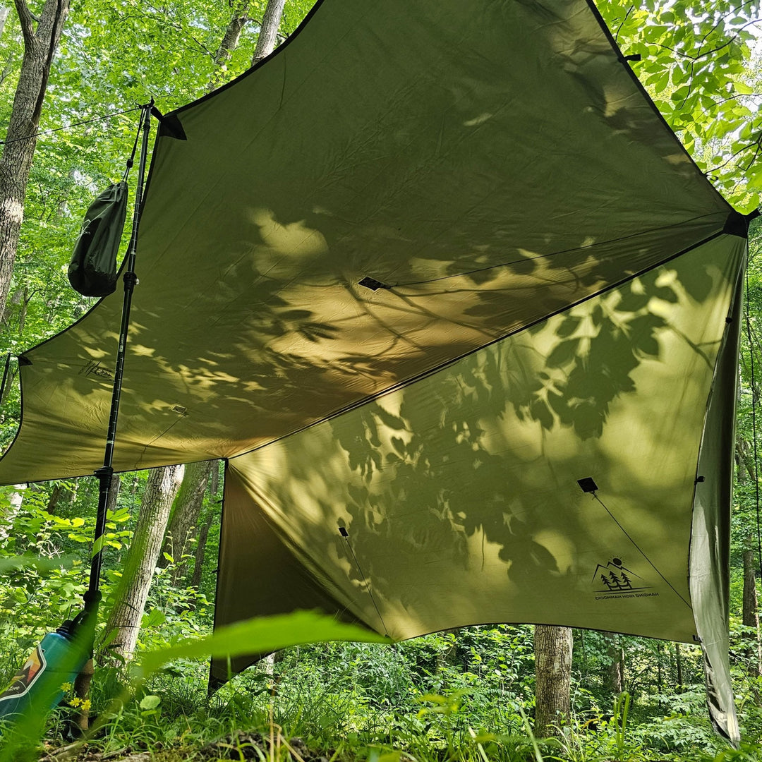 Lightweight Silpoly Hammock Rain Tarp, 12 Ft.