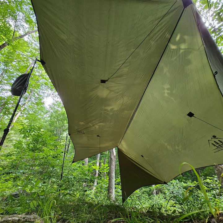 Lightweight Silpoly Hammock Rain Tarp, 12 Ft.