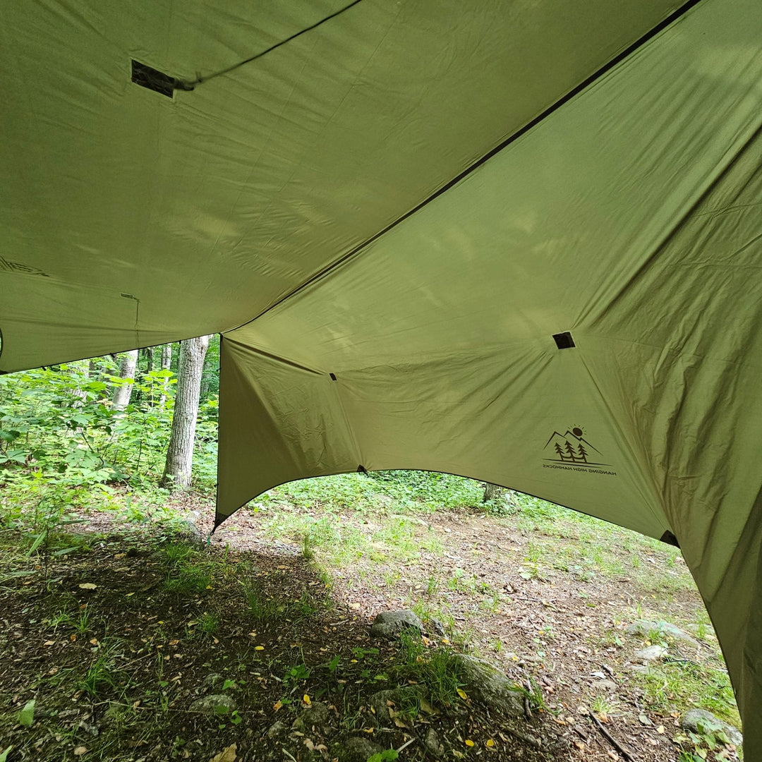 Lightweight Silpoly Hammock Rain Tarp, 12 Ft.