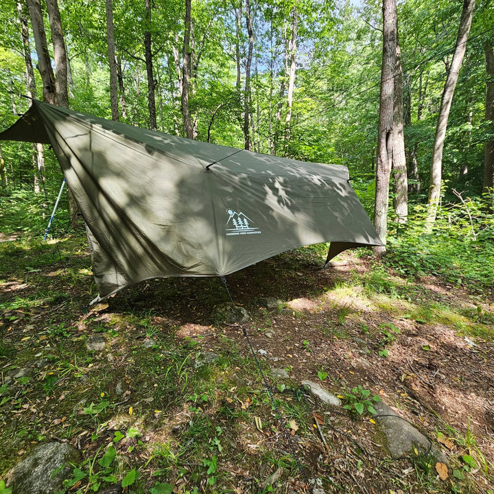 Lightweight Silpoly Hammock Rain Tarp, 12 Ft.