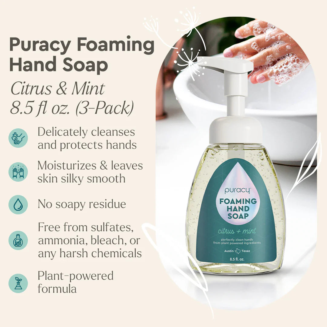 Biodegradable Plant-Based Foaming Hand Soap, 12 oz.