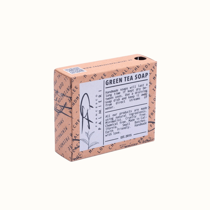 Handcrafted Green Tea &amp; Turmeric Bar Soap, 4 oz.