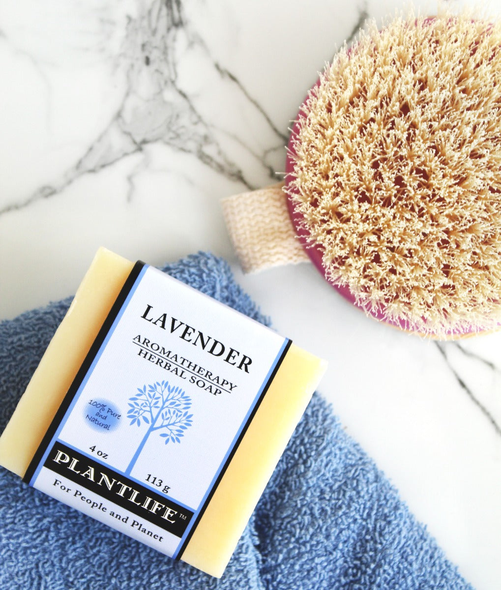 Handcrafted Pure Lavender Essential Oil Bar Soap