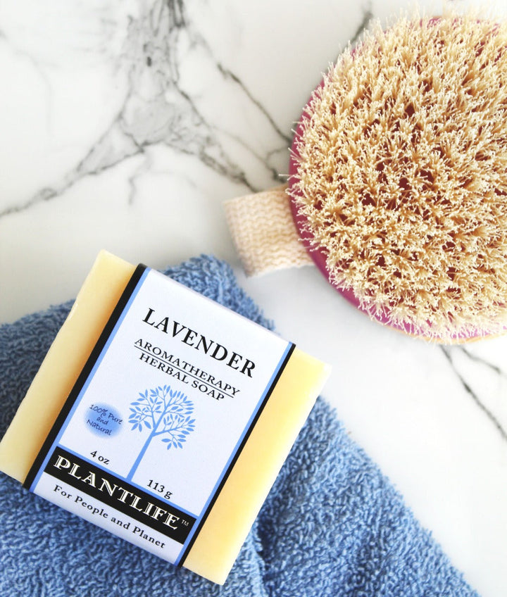Handcrafted Pure Lavender Essential Oil Bar Soap