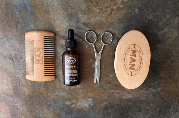 Plant-Based Beard Grooming Shaving Care Kit, 4 Ct.