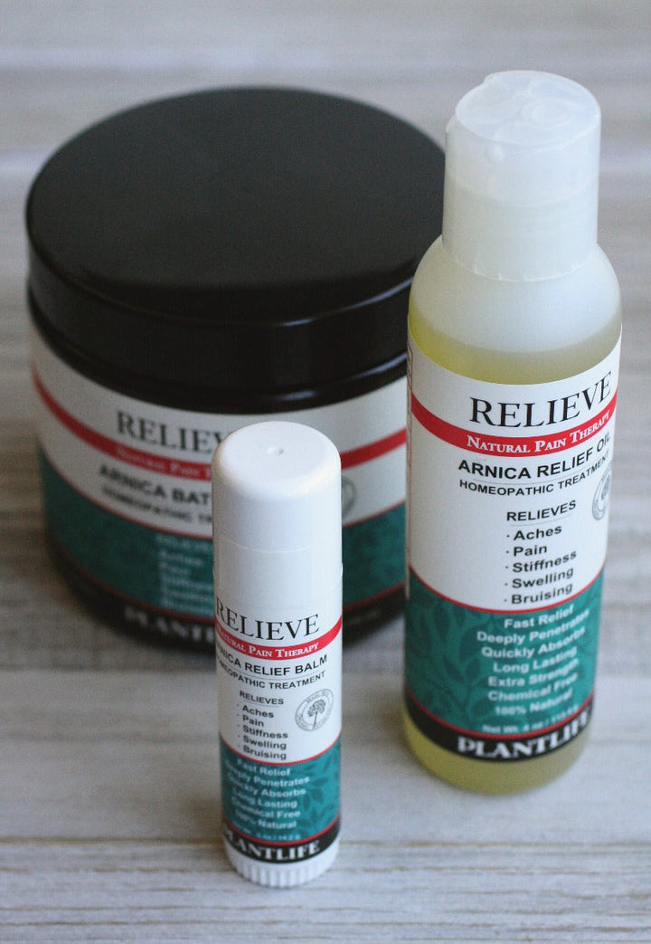 Homeopathic Arnica Essential Oil Body Care Relief Set