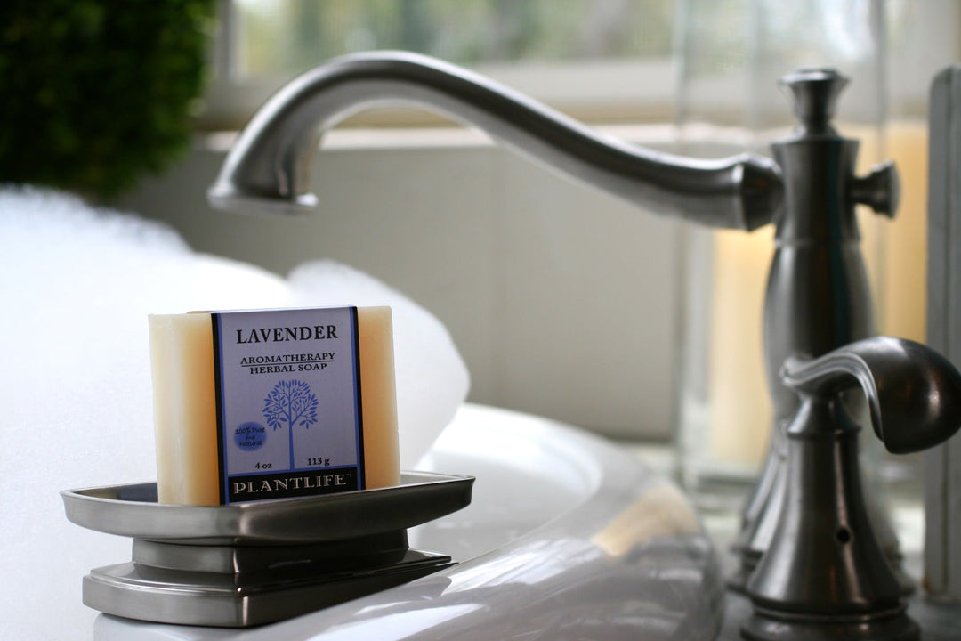 Handcrafted Pure Lavender Essential Oil Bar Soap