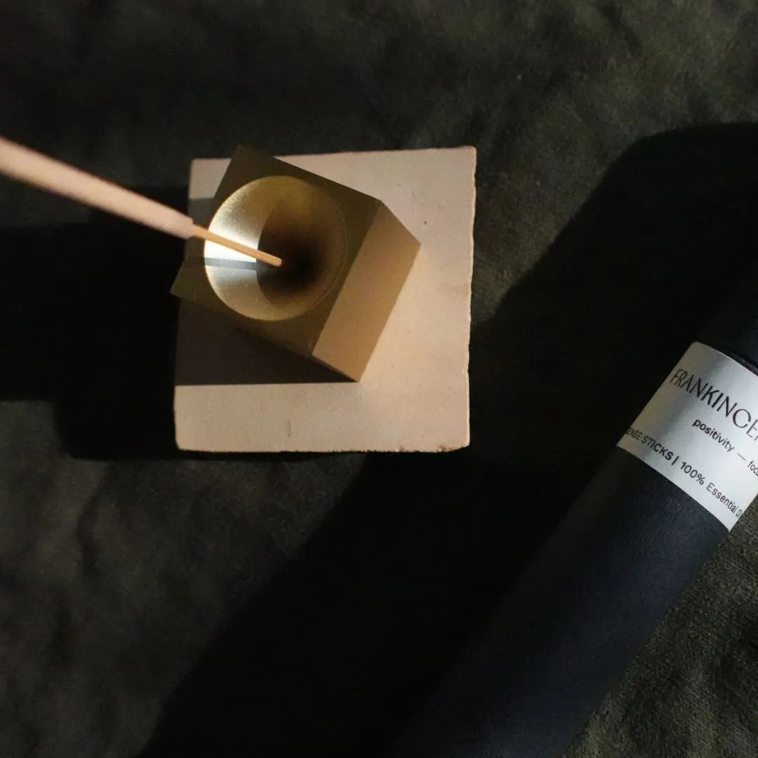 Brass Cube Incense Holder
