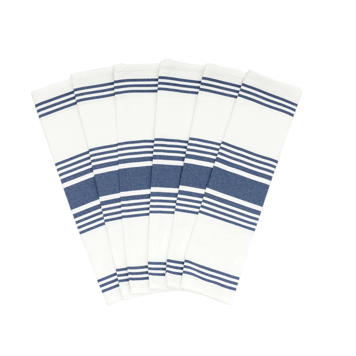 Organic Cotton Striped Kitchen Towels, 20"x30", 6 Ct.